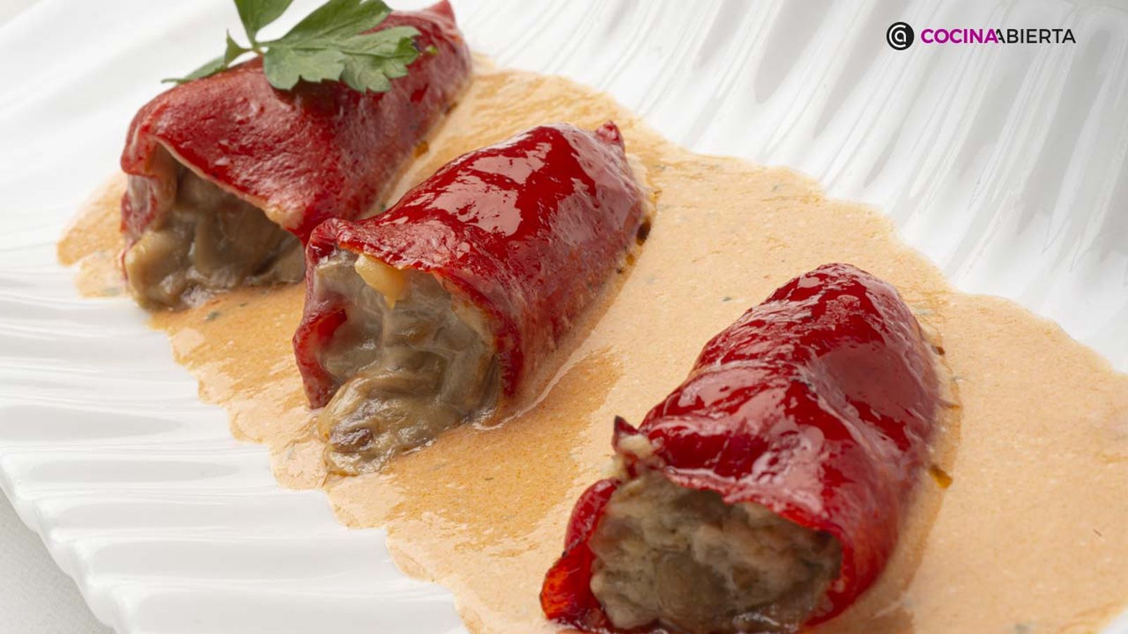 13 recetas de pimientos rellenos - Pimientos rellenos de champiñones