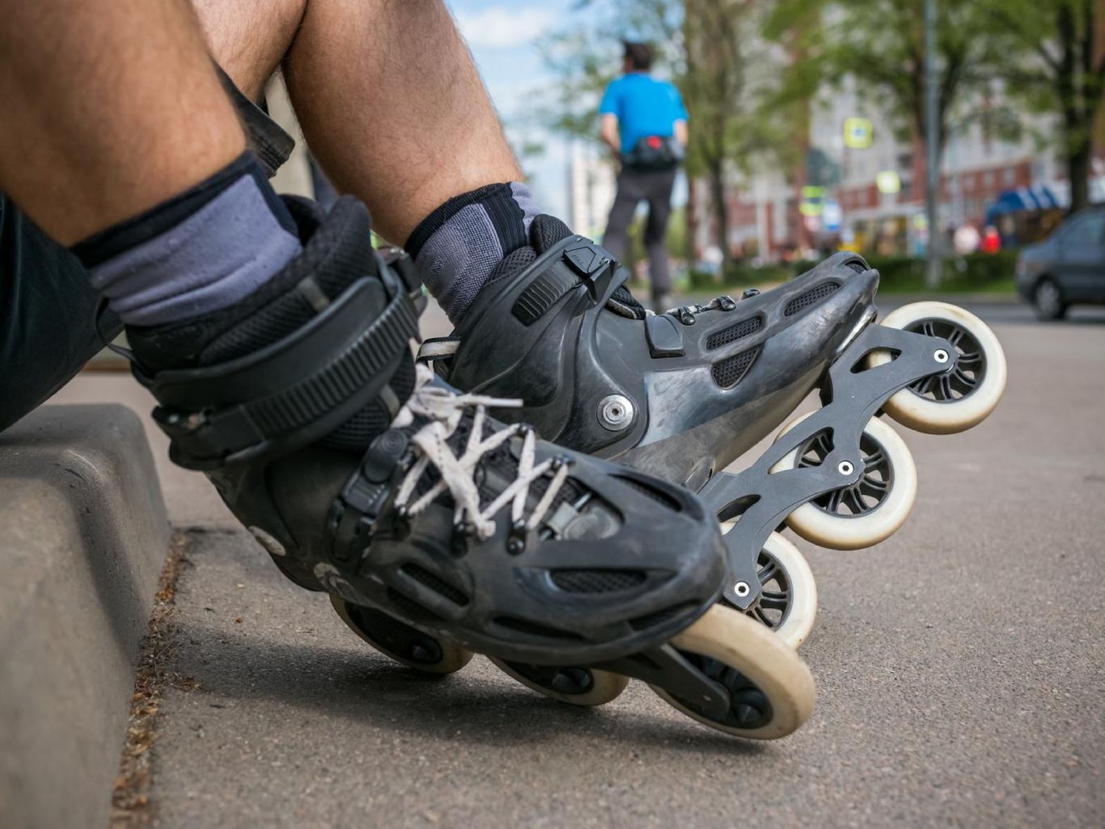 Patines en línea sucios.