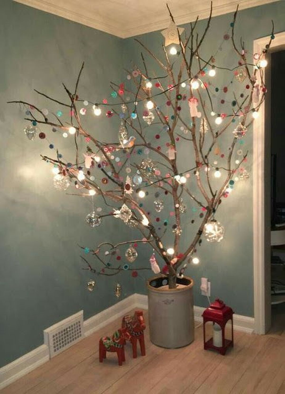arbol navidad ramas secas idea 2 pinterest