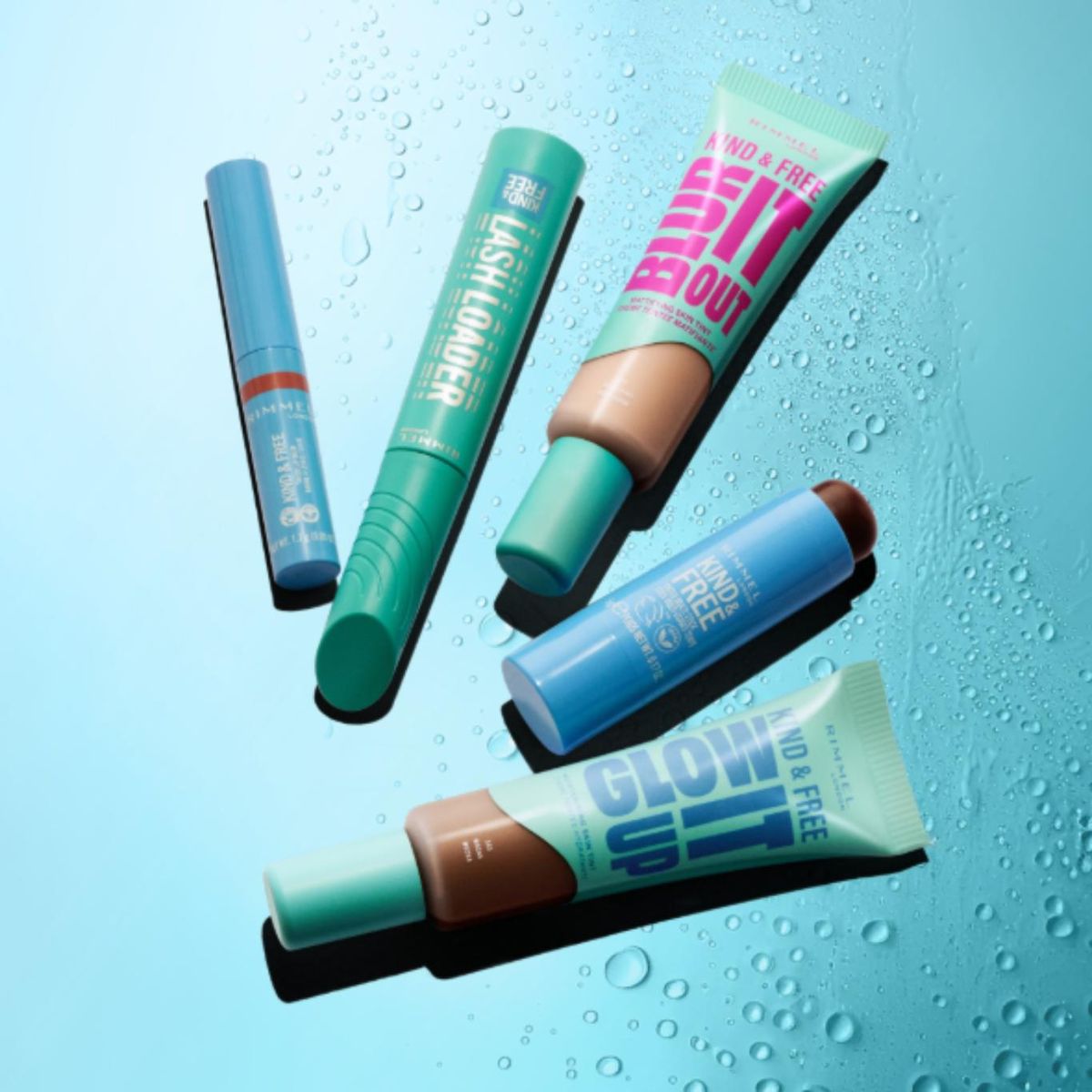 Productos de maquillaje de Rimmel London.