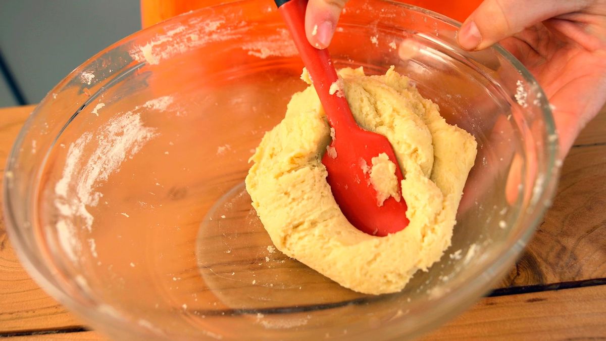 Receta de galletas de fresa   paso 2