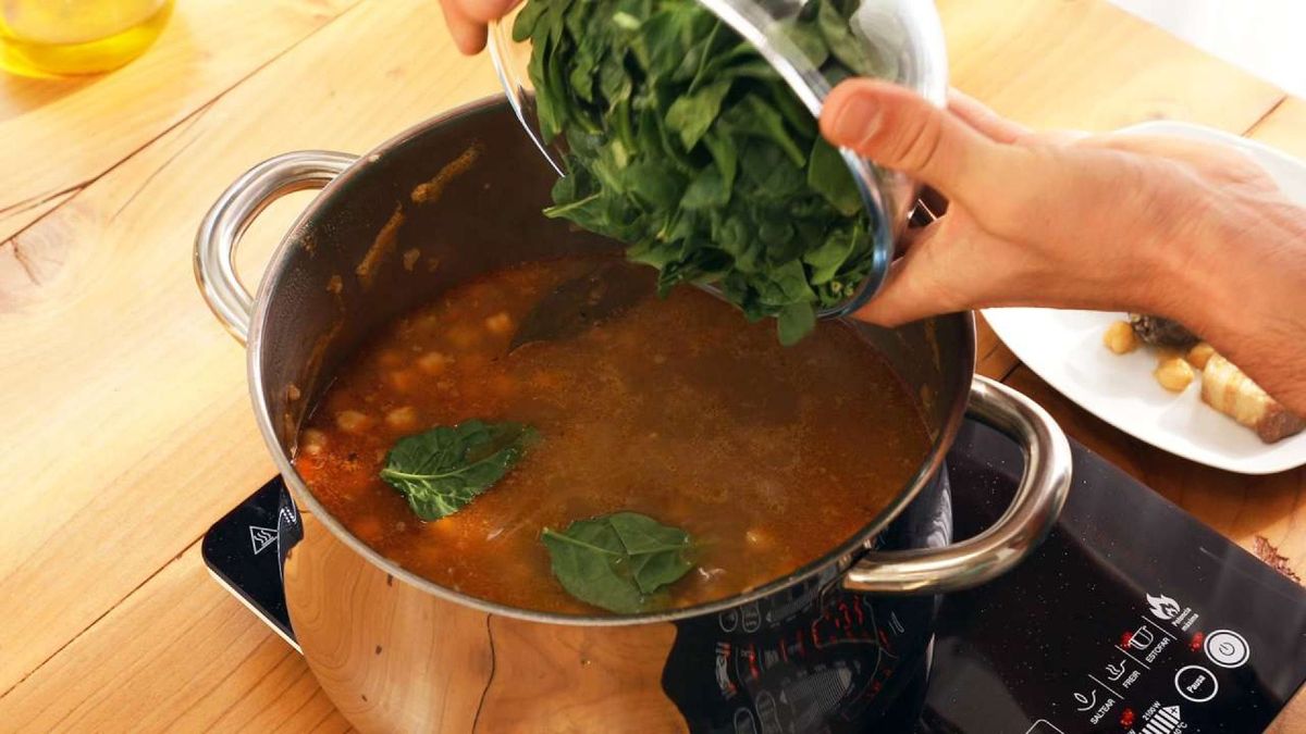 Potaje de garbanzos   Paso 5