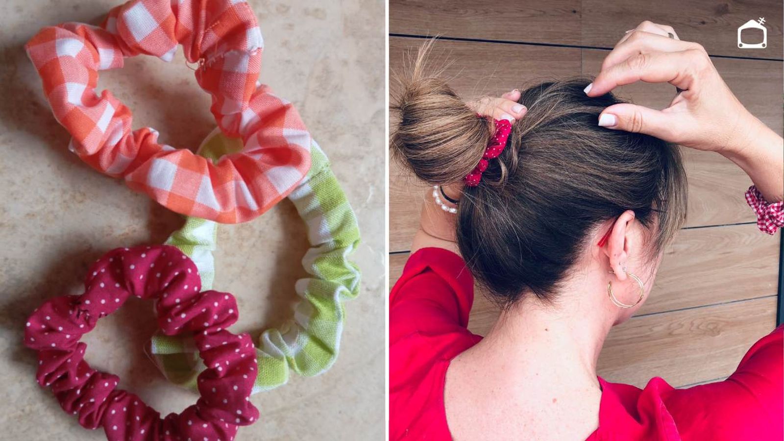 Coletero o scrunchie casero