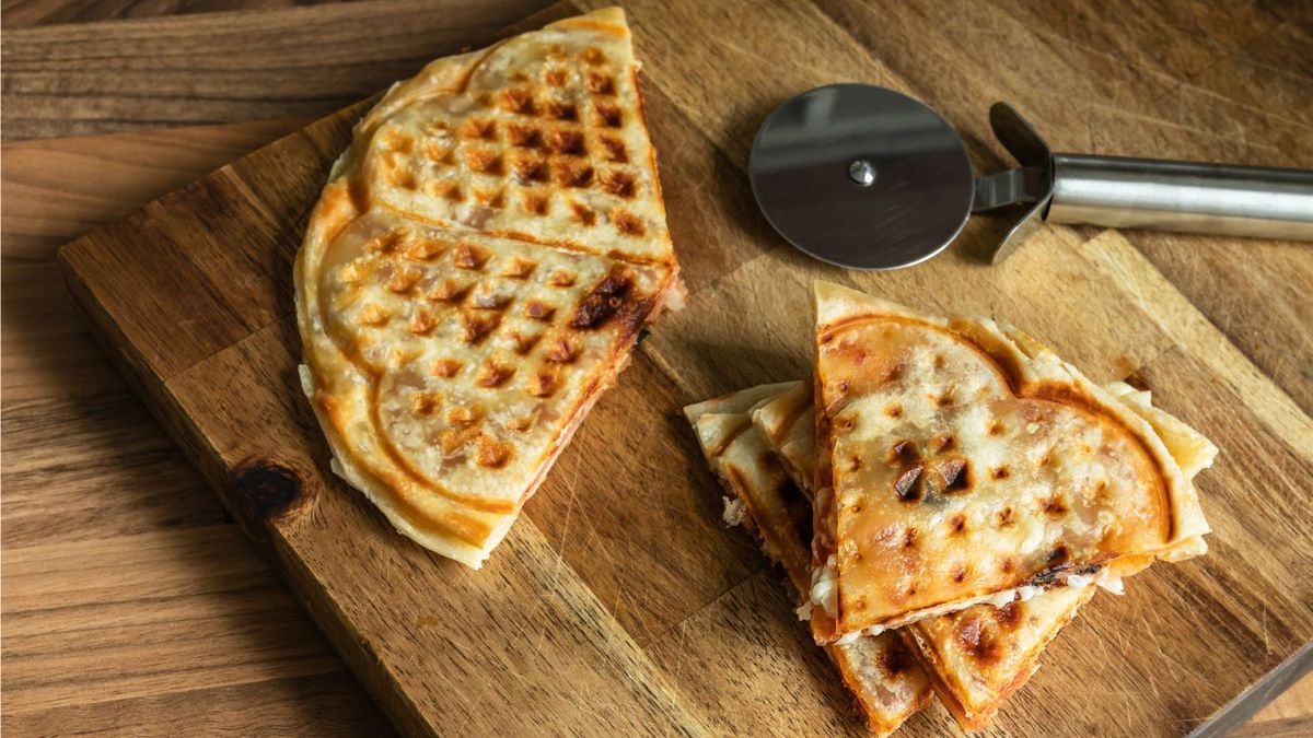 Quesadillas en gofrera