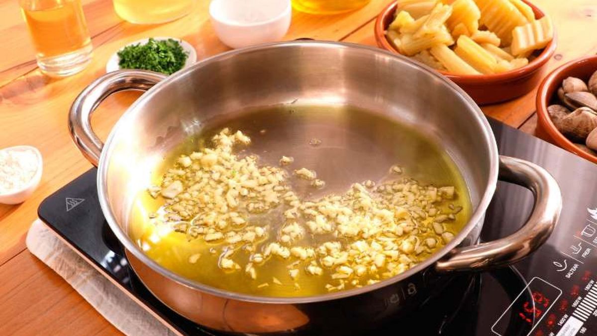 Cardo con almejas   Paso 2