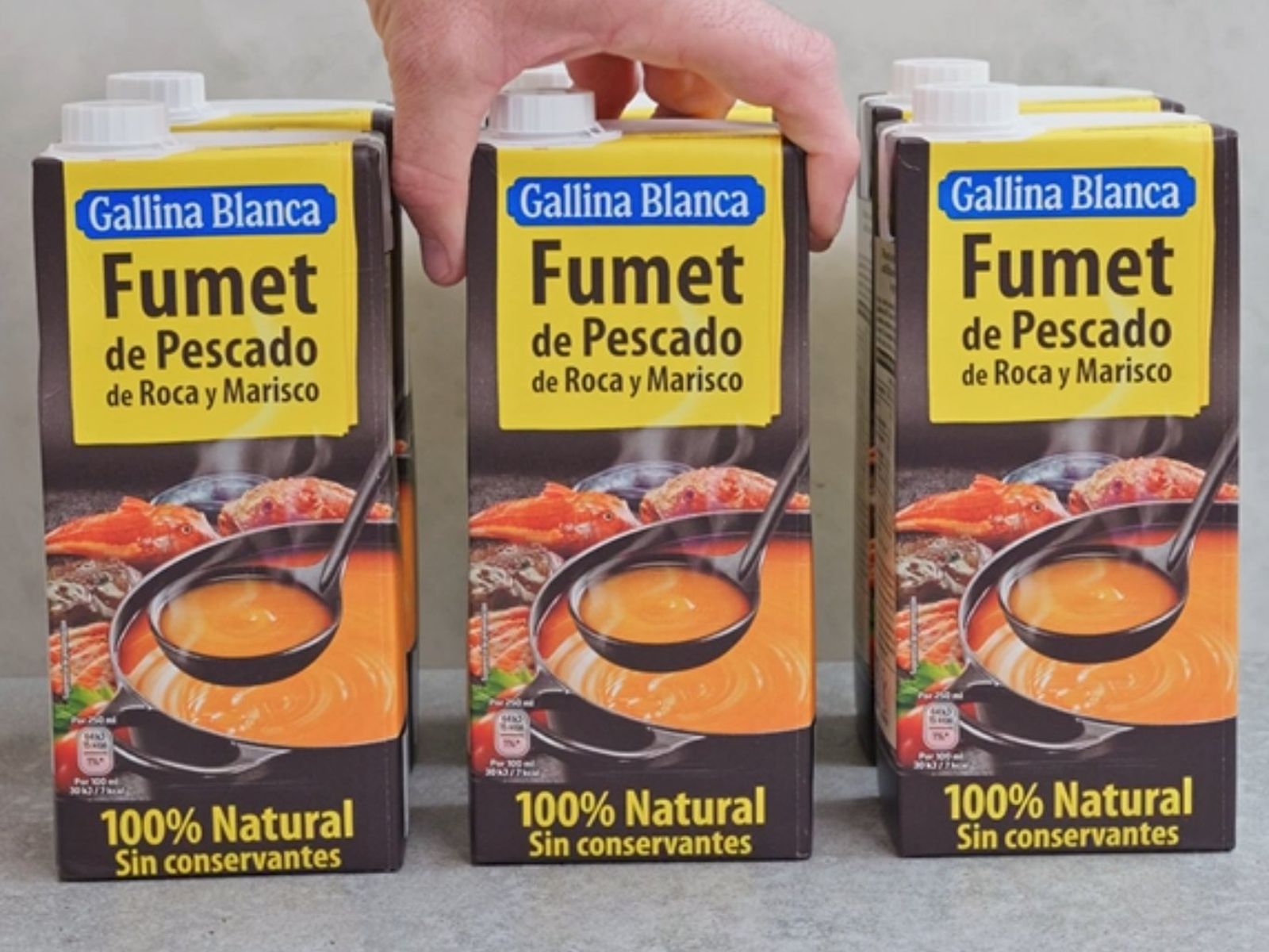 Fumet de Pescado de Roca y Marisco 100% Natural Gallina Blanca
