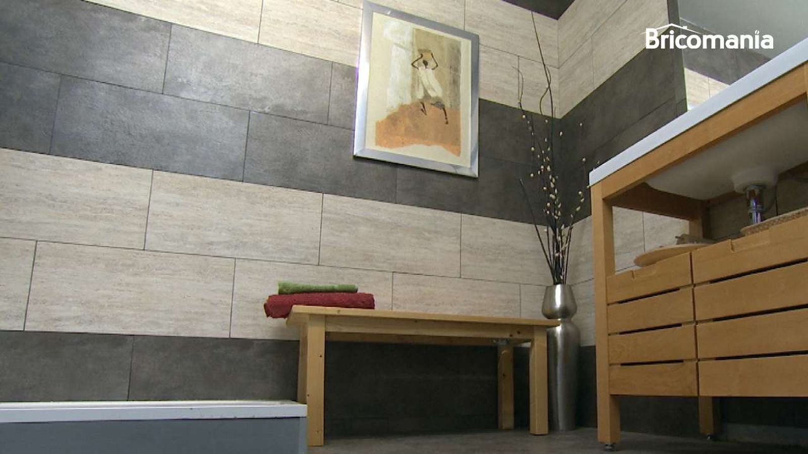 baldosas a matajuntas en el baño