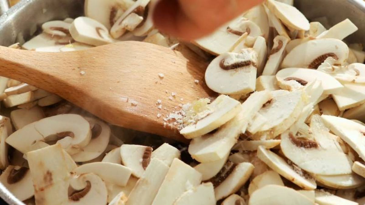 Champiñones Strogonoff   Paso 3