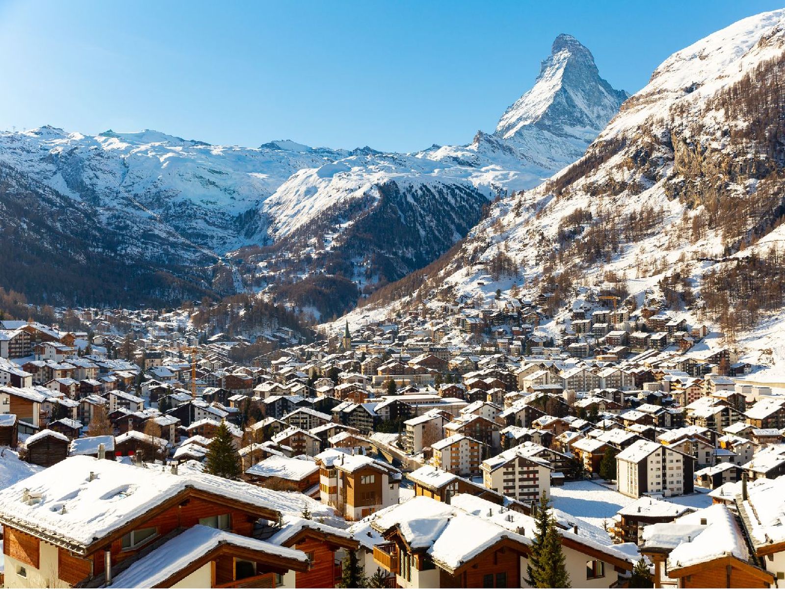 Estación de esquí de Zermatt, Suiza Estación de esquí de Zermatt, Suiza