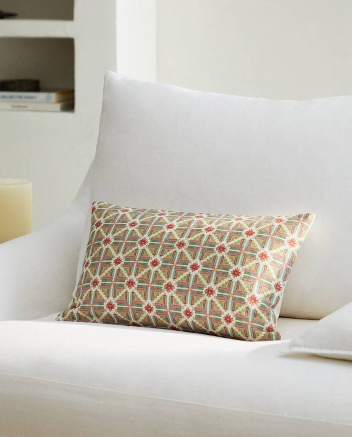 cojin rombos zara home