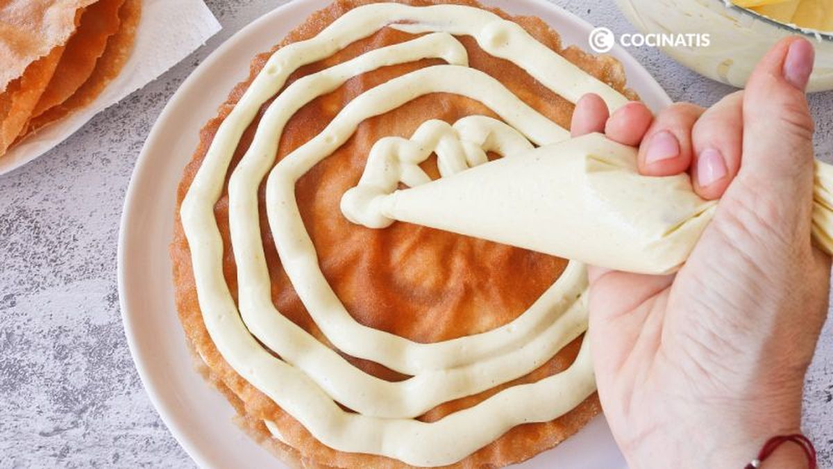 Montamos la tarta árabe capa a capa