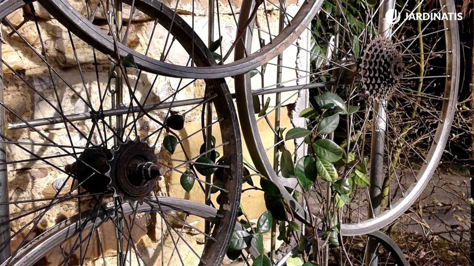 hacer estructura para jazmines con ruedas de bicicleta brico823 hacer estructura para jazmines con ruedas de bicicleta brico823