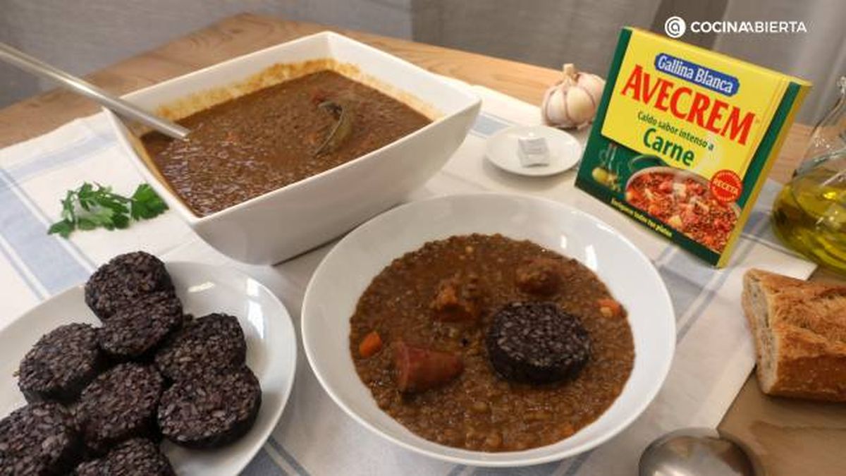 GALLINABLANCA Lentejas morcilla Burgos paso 5