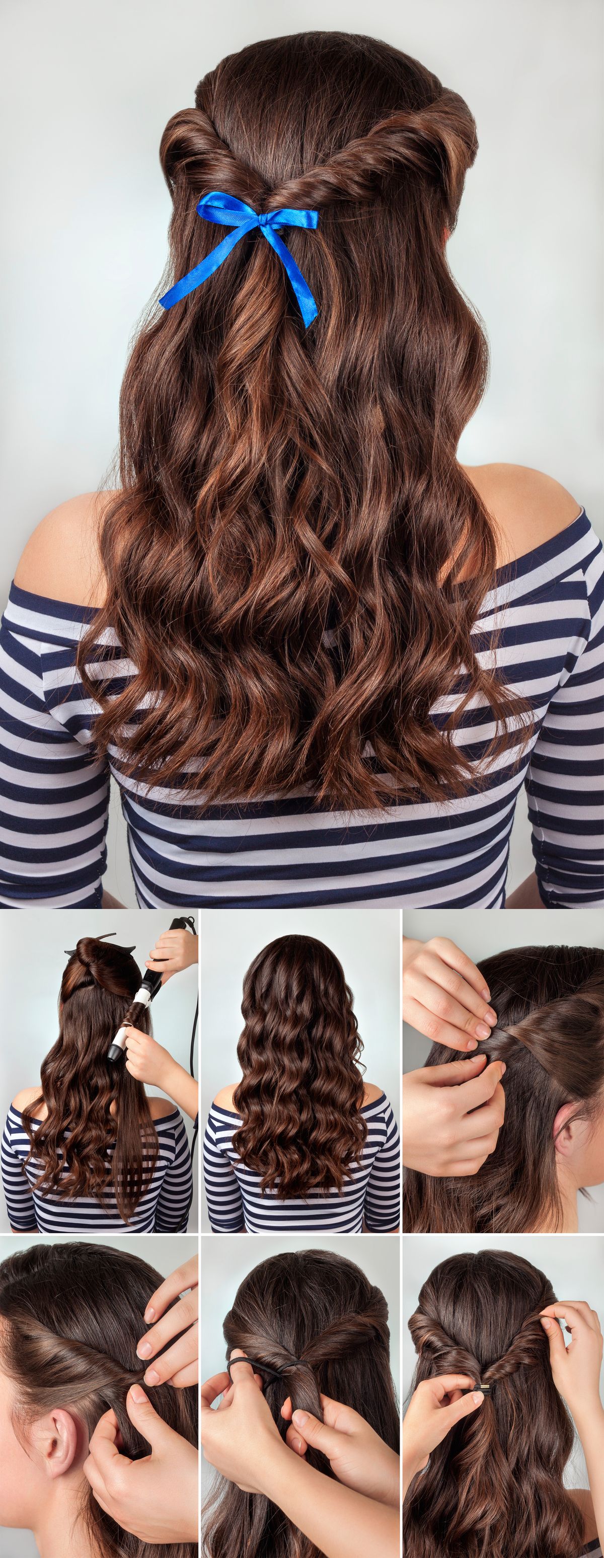 belleza peinados minilazo semicrecogido