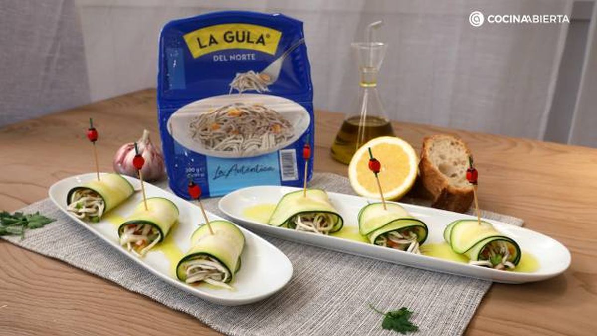 Aguinaga rollitos calabacin gulas paso 6