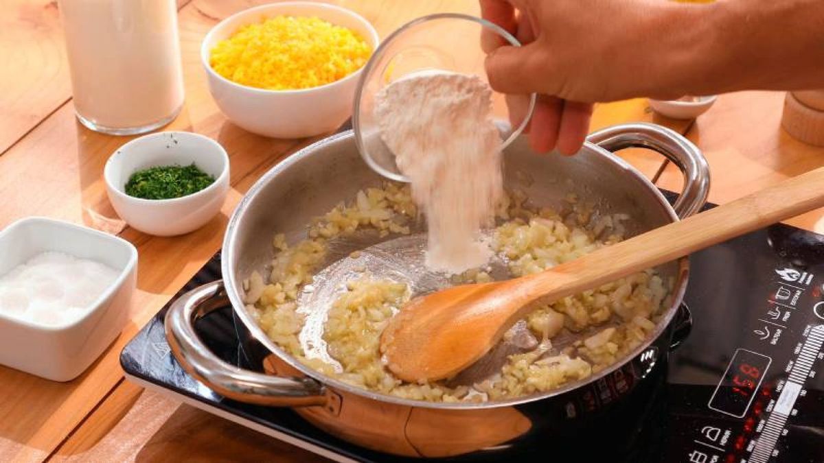 Macarrones con queso   Paso 2