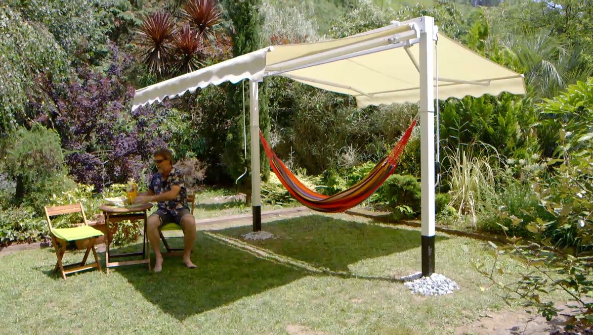 Hacer un soporte con toldos para una hamaca paso 13