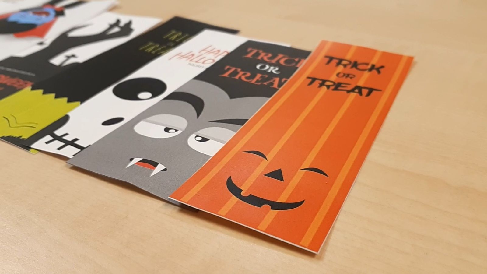 marcapaginas halloween truco 3