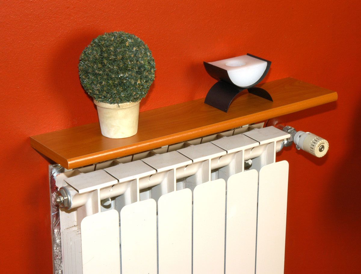 Soporte especial para balda sobre radiador