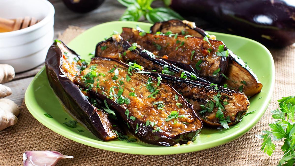 Berenjena en airfryer frita