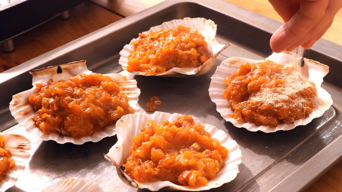 Vieiras gratinadas a la gallega  paso 5