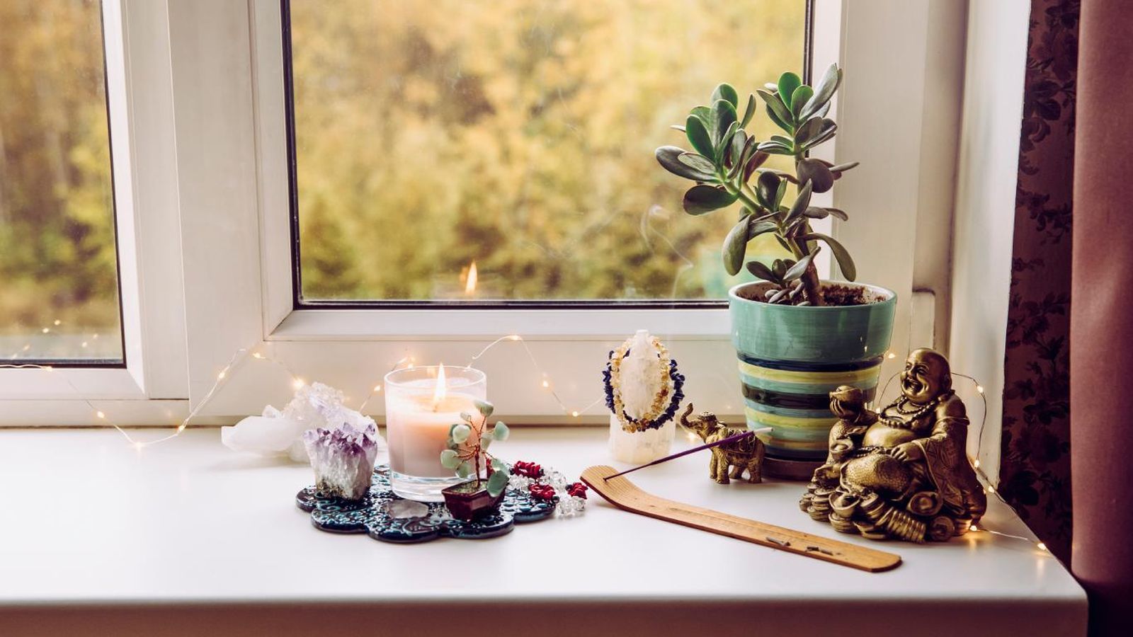 Altar para atraer la buena energía.