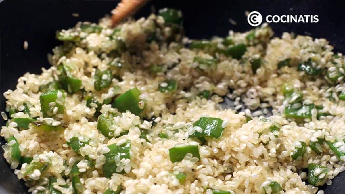 Receta de arroz con pescado (rape y almejas)  paso 3