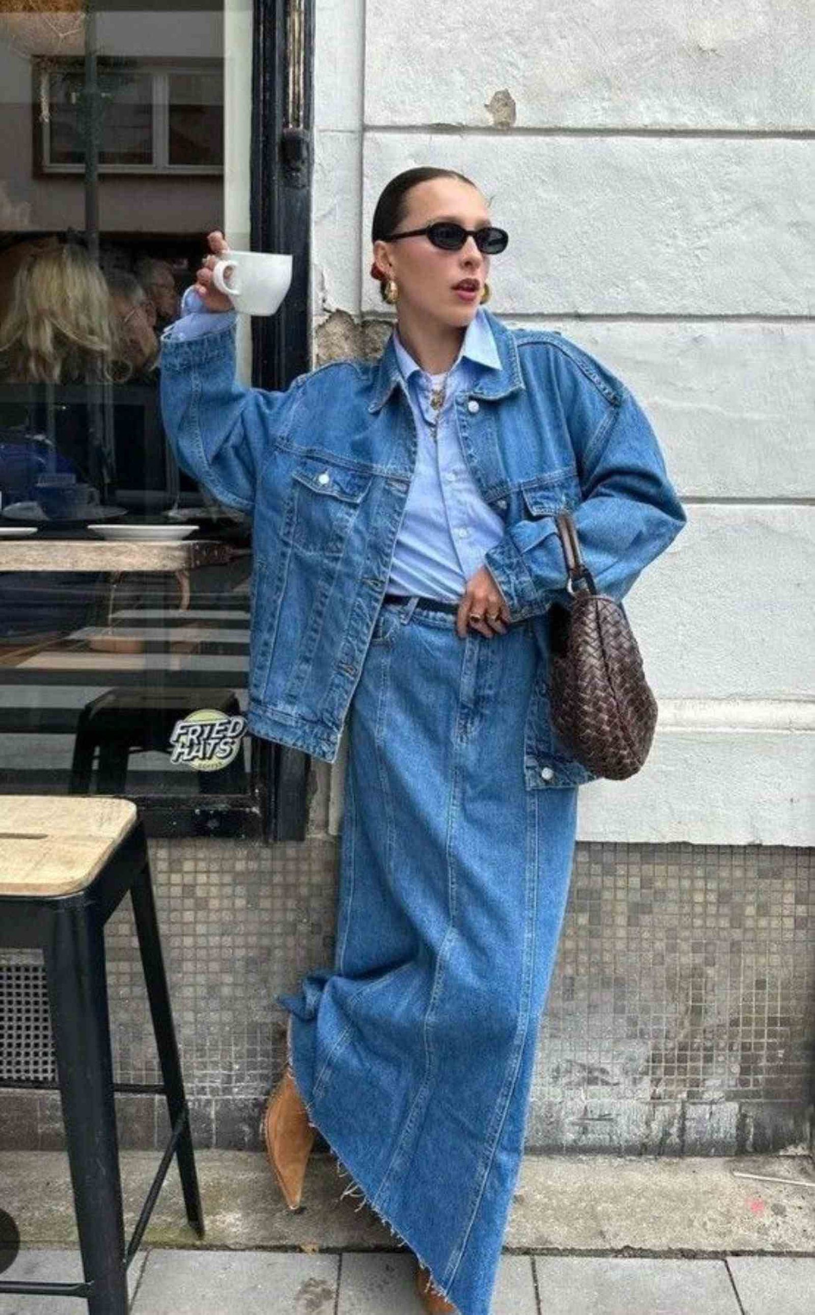 Total look vaquero. / Foto Pinterest Lehka16 Total look vaquero. / Foto Pinterest Lehka16