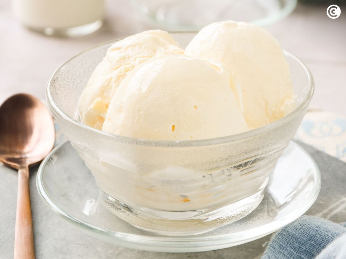 Receta de helado de leche