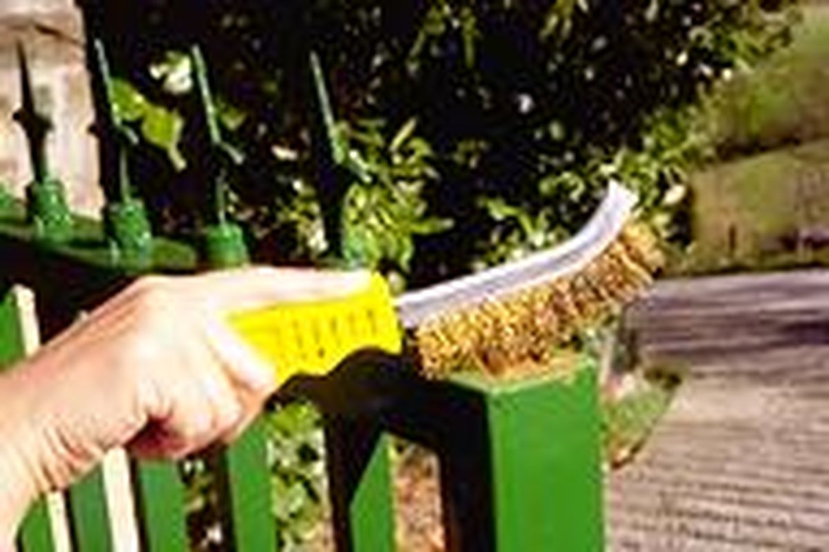 Reparar una verja de hierro paso 2