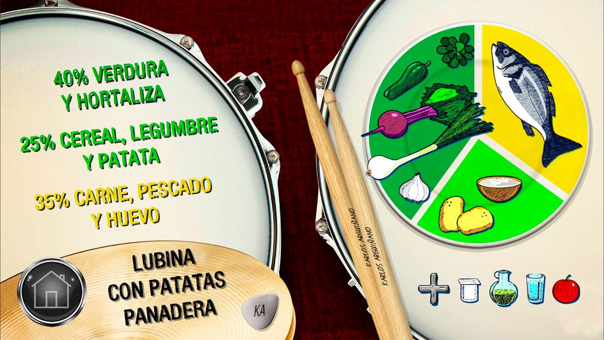 lubina patatas plato