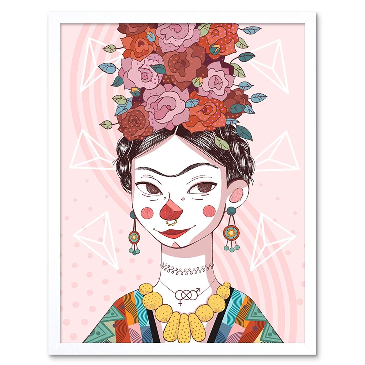 lamina frida kahlo ilustracion toque infantil