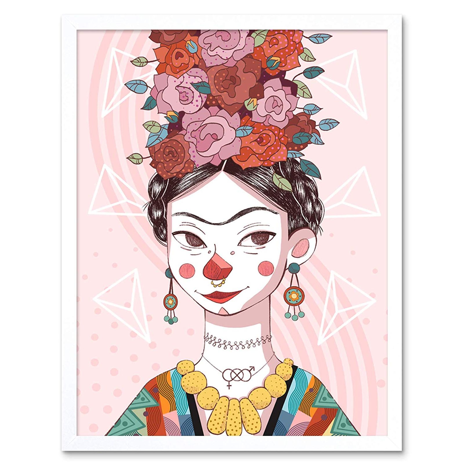 lamina frida kahlo ilustracion toque infantil lamina frida kahlo ilustracion toque infantil