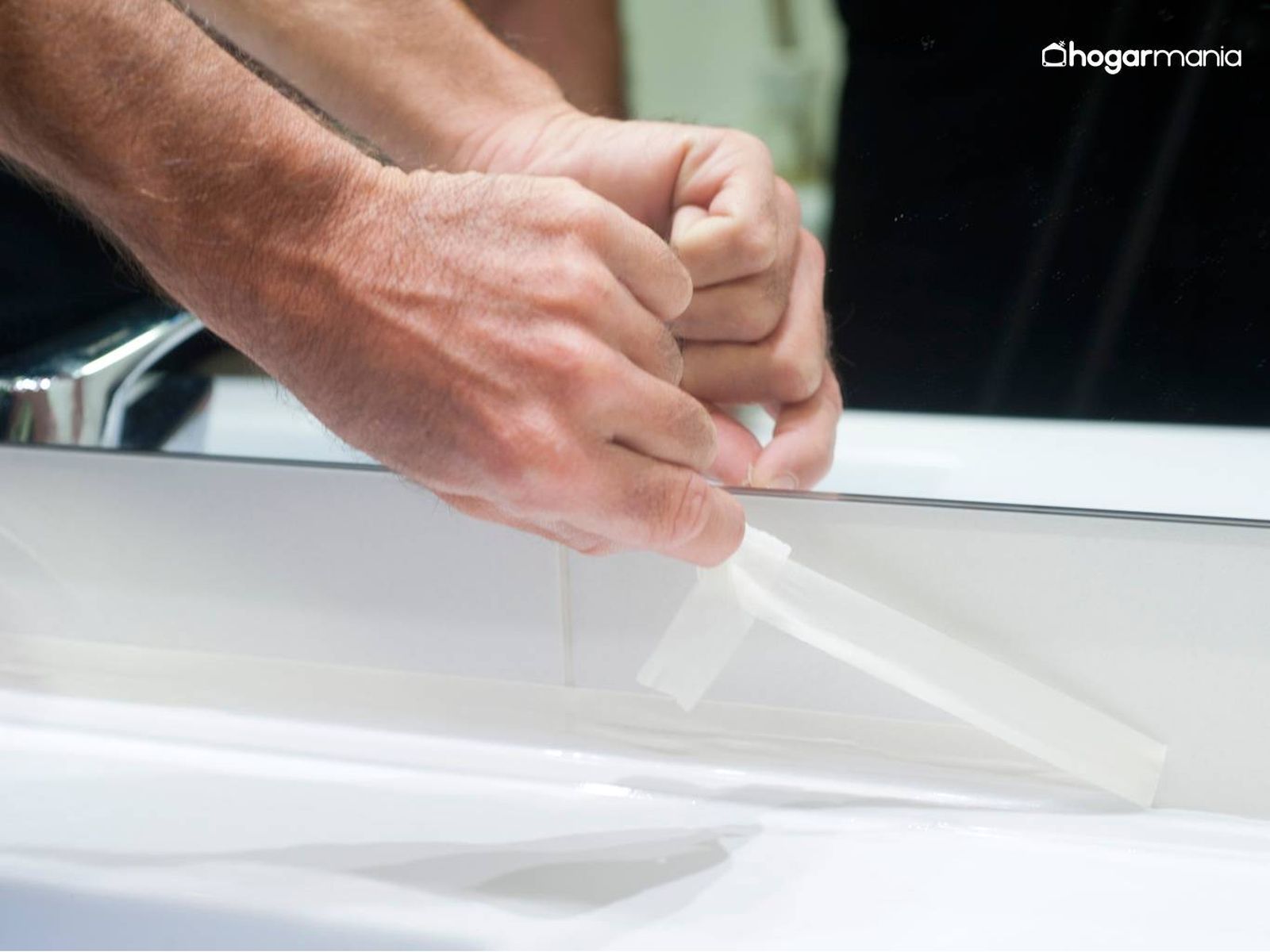 Retira la cinta de carrocero