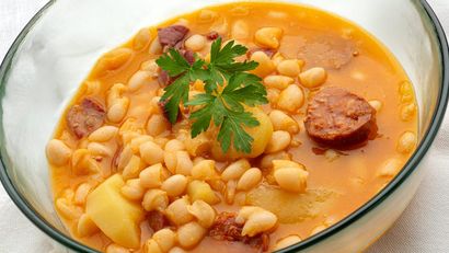 Alubias blancas con chorizo de Karlos Arguiñano