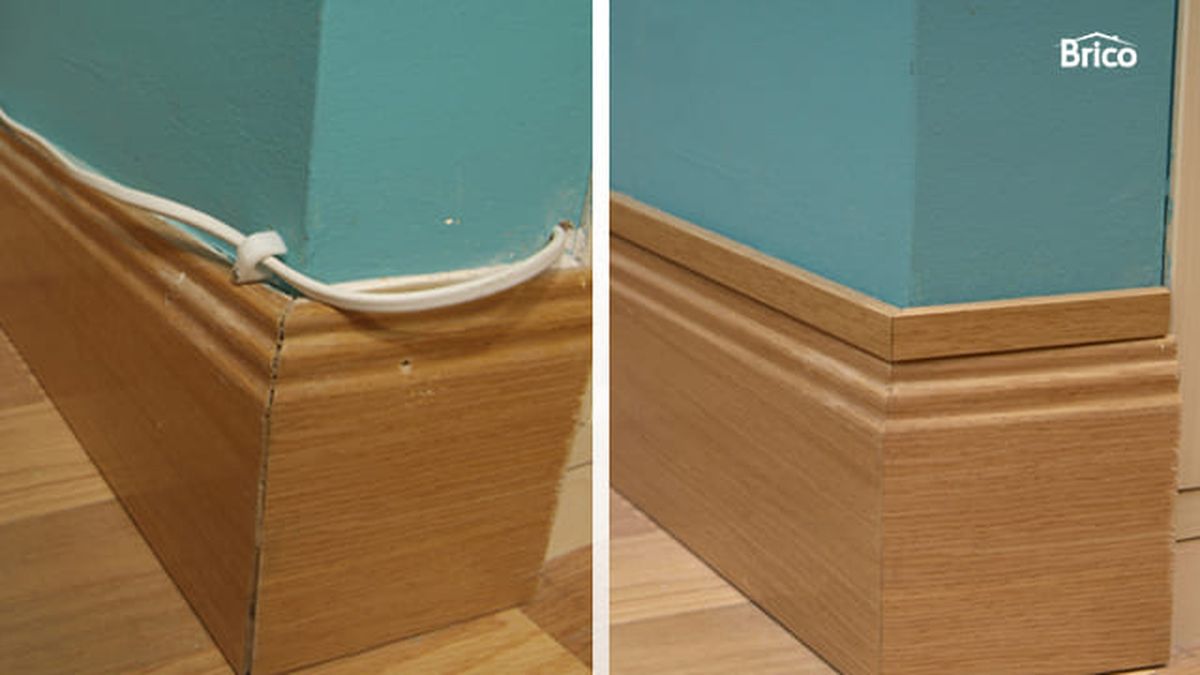 Ocultar cables en el rodapié 