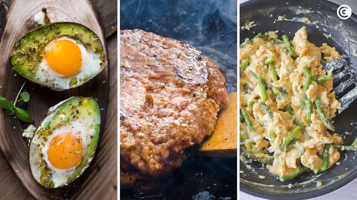 Día cuatro del menú de la dieta cetogénica