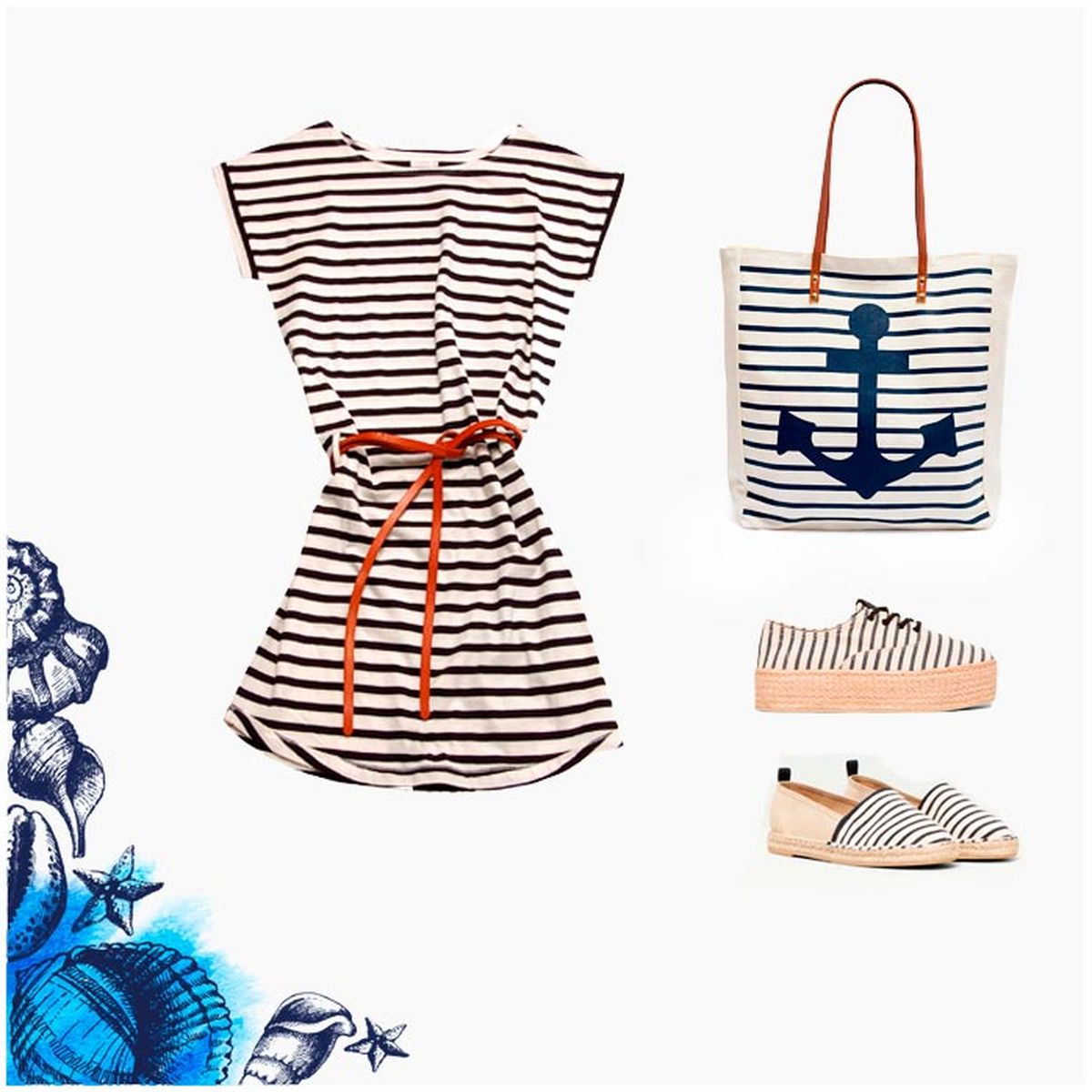 moda verano vestidos navy