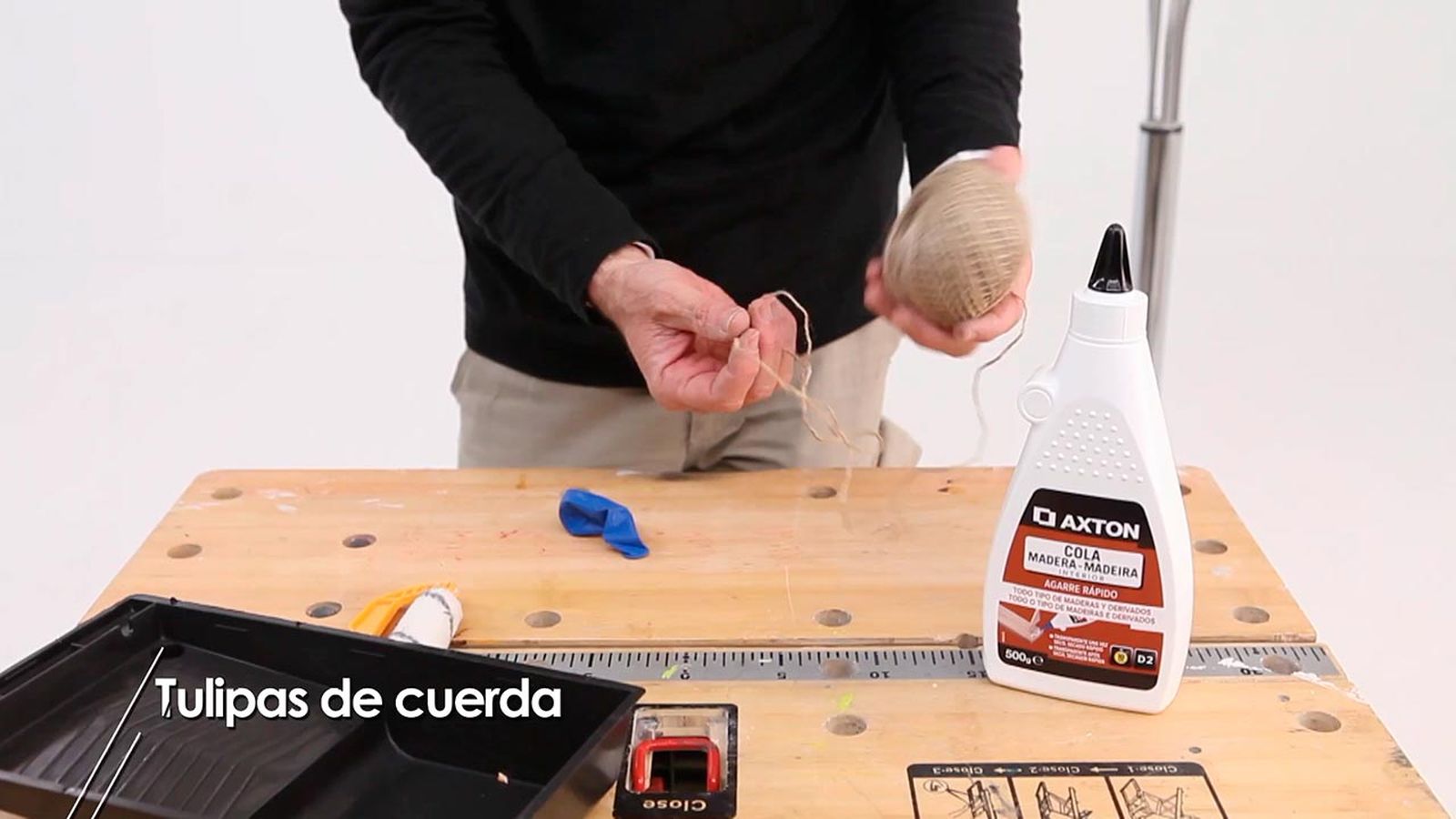 Como hacer tulipas de lampara con cuerdas paso 1