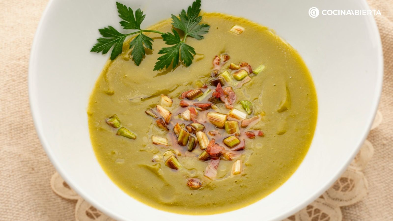 crema de acelgas con ajos frescos receta