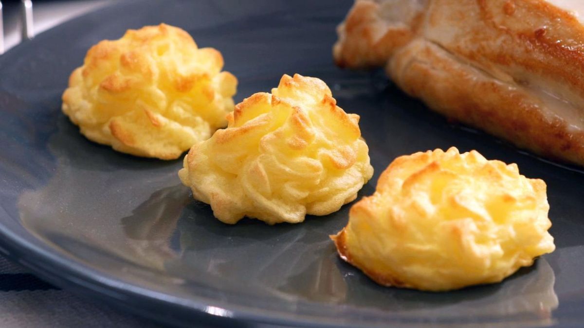 Técnica cómo usar manga pastelera  patatas duquesa