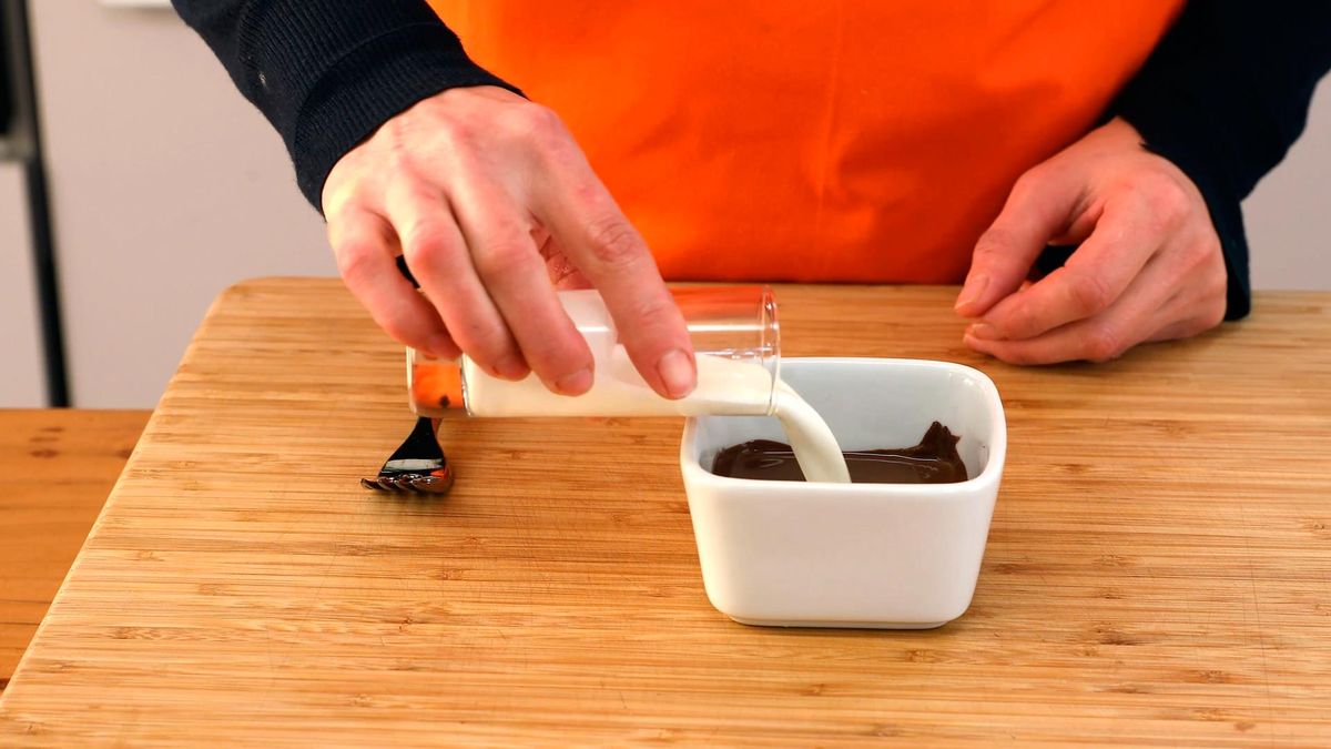 Árbol de Navidad de hojaldre y chocolate   paso 1