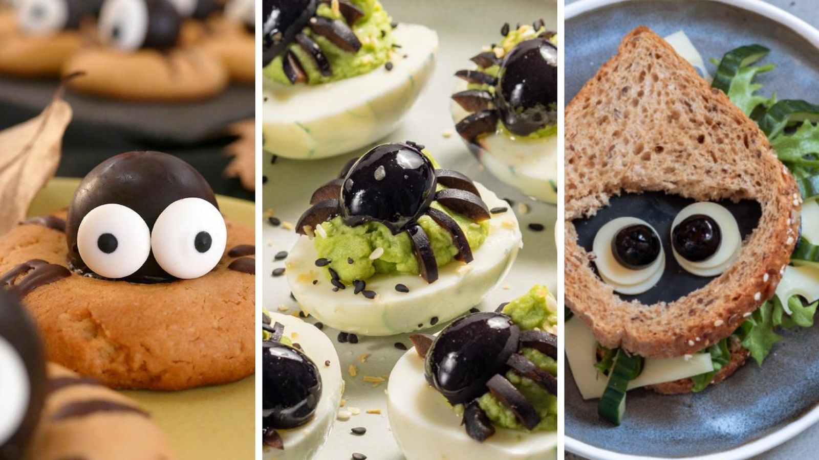 Recetas para Halloween con forma de araña