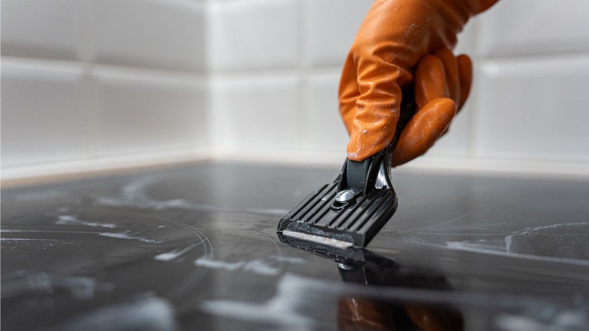 Cómo limpiar la vitrocerámica con rasqueta