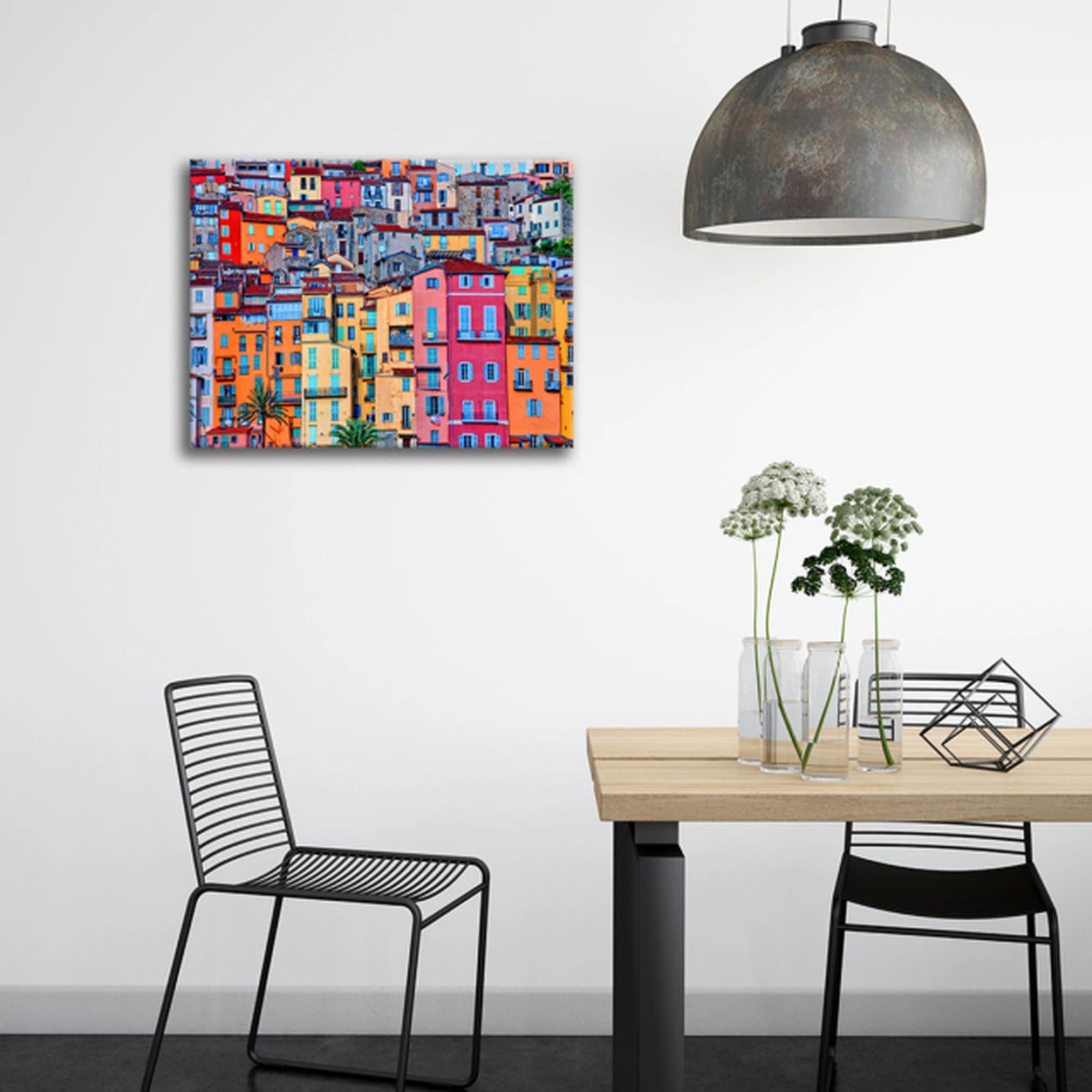 cuadro comedor barrio pintoresto maisons du monde cuadro comedor barrio pintoresto maisons du monde