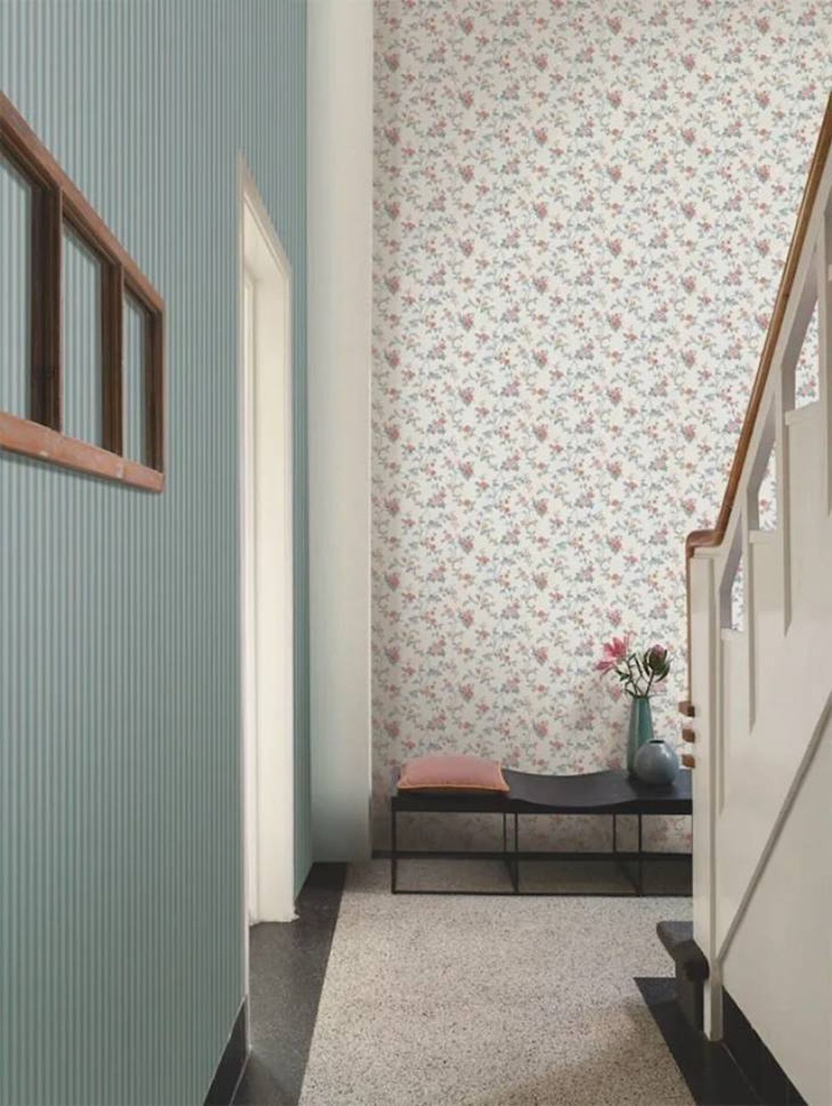Decorar el pasillo con papel pintado, ideas y consejos para acertar 12