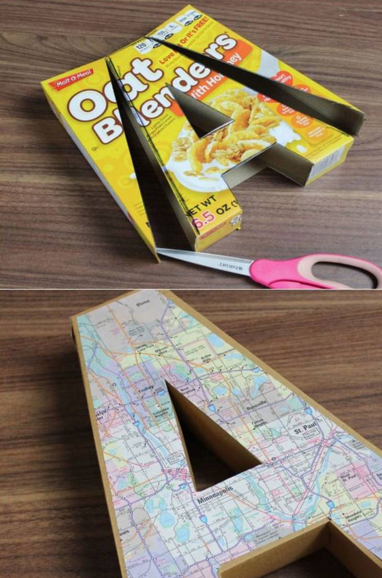 reutilizar caja cereales letras de cartón pinterest 25 magazine