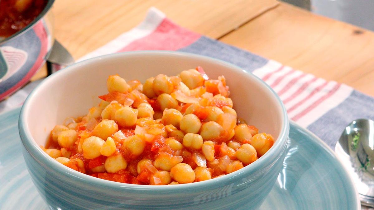 Garbanzos con tomate