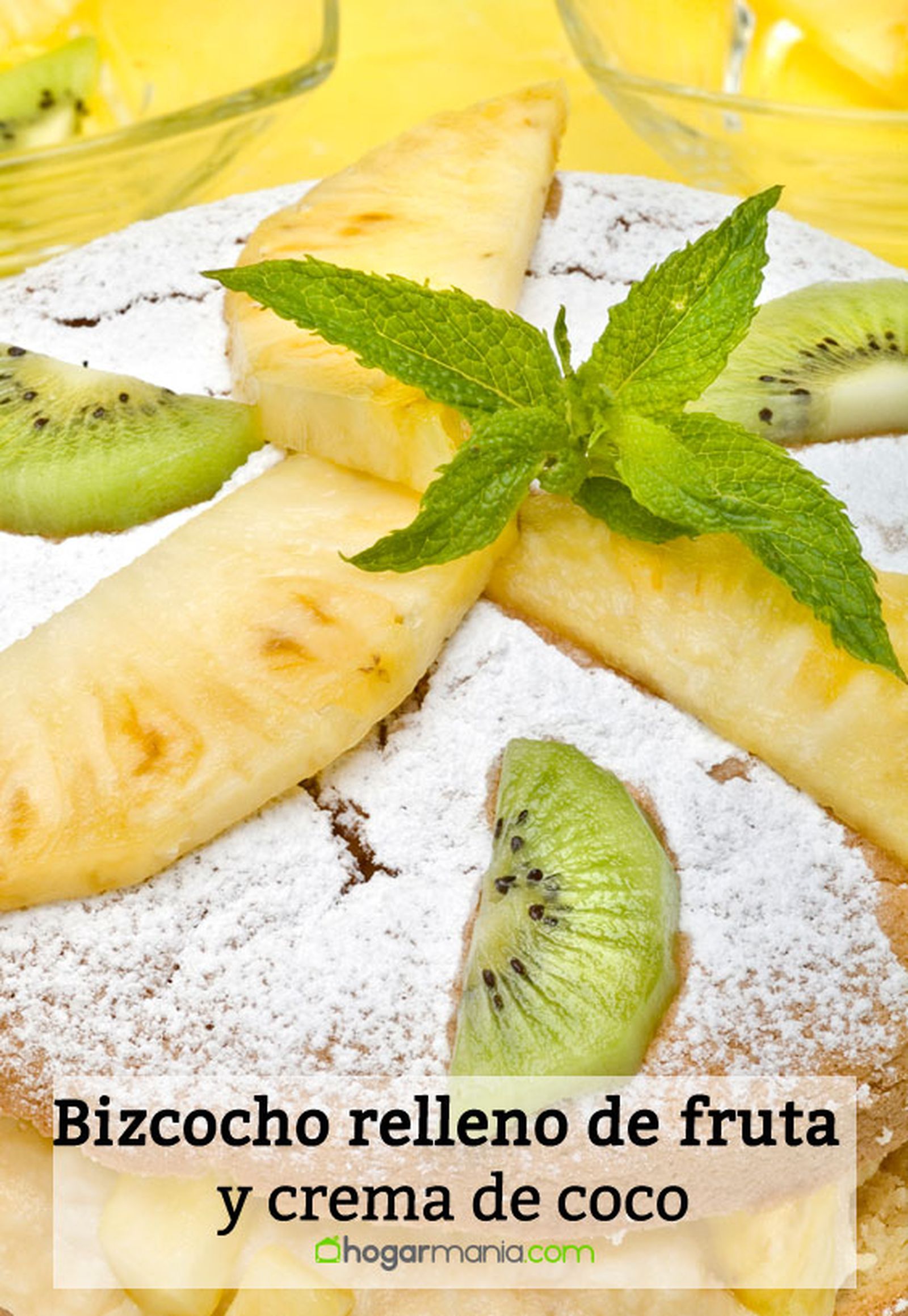 bizcocho relleno fruta crema coco pin bizcocho relleno fruta crema coco pin