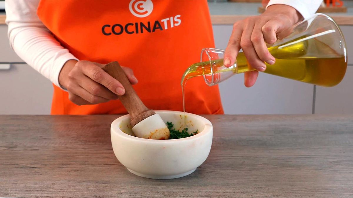 Receta de arroz con carabineros  paso 2